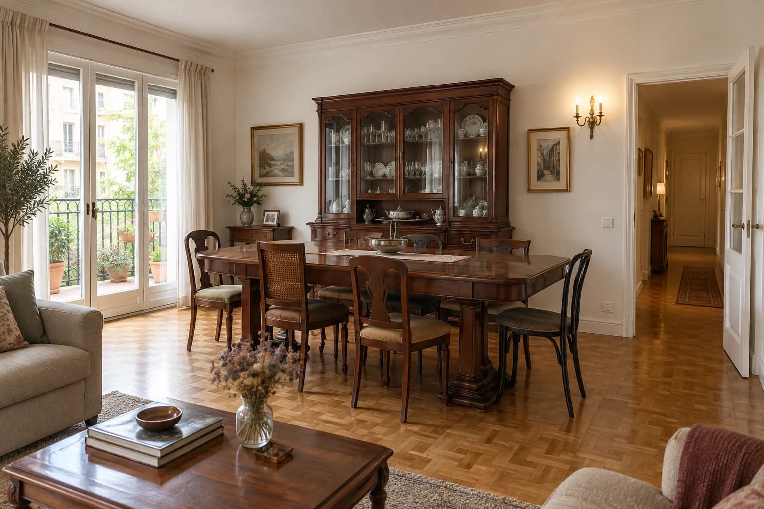 Comedor con aparador continuo — Antes